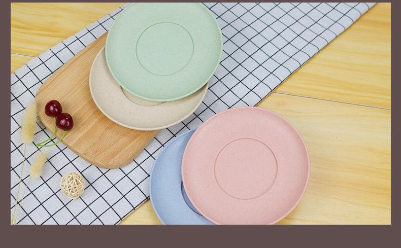厂家直销小麦环保餐具碟子 创意日常生活用品圆形餐碟零食瓜子碟_广东